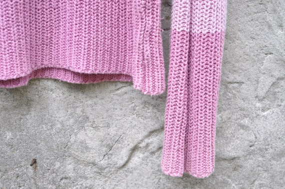 Y2K Pink Striped Sweater - Small | Vintage Stripe… - image 3