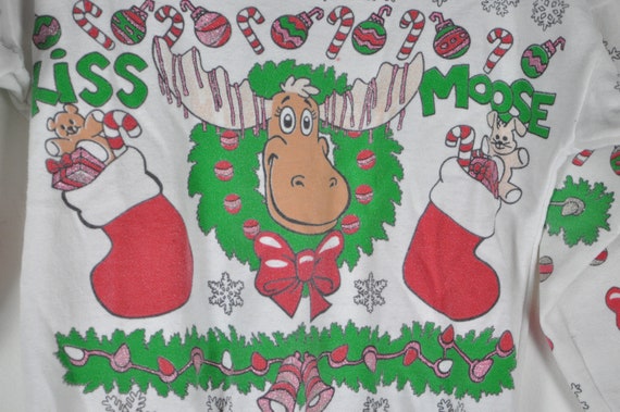 80s 90s Kids Christmas Sweatshirt - Small | Kids … - image 3