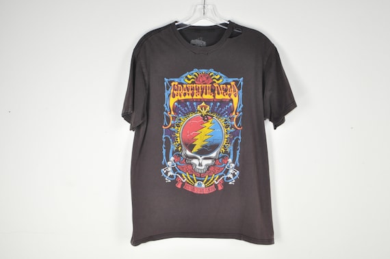 Grateful Dead Steal Your Plaid Black T-Shirt - L