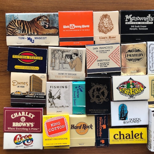 Vintage Matches Set of 10 20 or 30 Cool Vintage Etsy