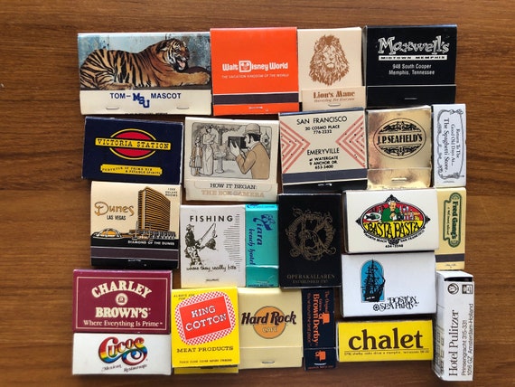 Vintage Matches Set of 10, 20, or 30 Cool Vintage Matchboxes Mystery  Matchbook Travel Souvenirs Collectable Matches Match Bundle -  Canada