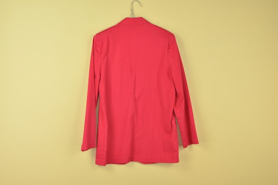 80s Red Crest Blazer - Medium | Vintage Boxy Blaz… - image 2