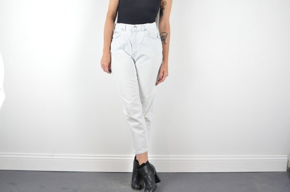 80s Bleached Chic Jeans - Small to Medium | High … - image 4