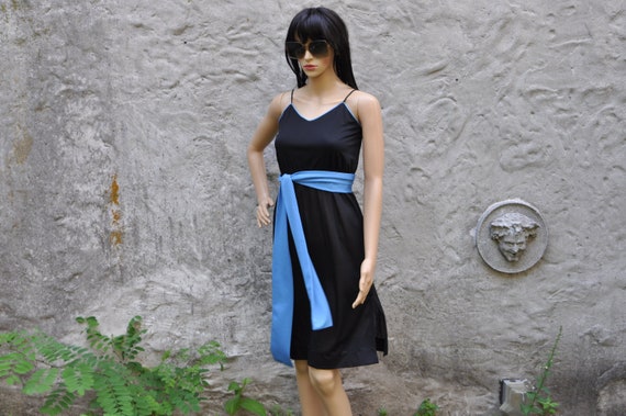 70s Tank Dress - Extra Small | Vintage Little Bla… - image 1