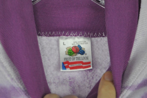 Vintage Embroidered Tie Dye Sweatshirt - Medium |… - image 5