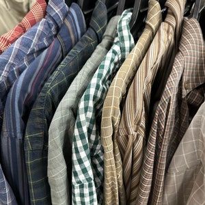 Men’s Print Shirt Mystery Bundle | Thrift Box Blind Bag Long Sleeve Button Down Shirts Mens Shirt Bundle Androgenous Gender Neutral Style
