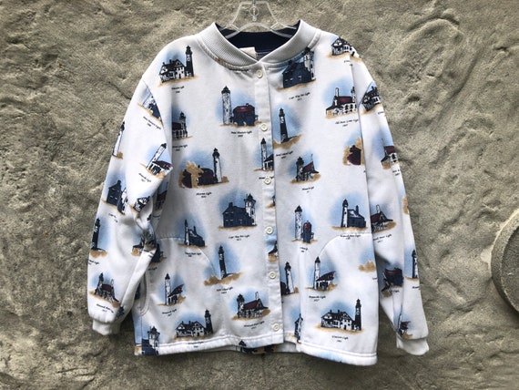 lighthouse sweatshirt cardigan