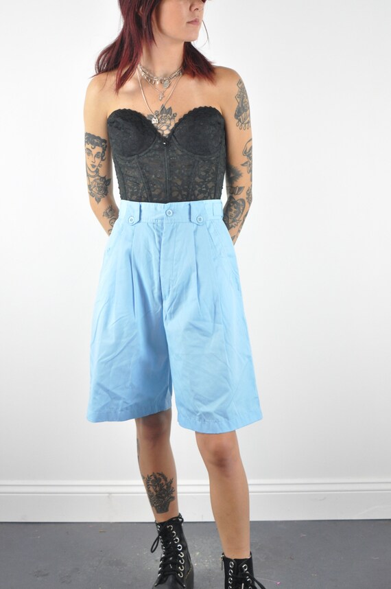 80s Blue High Rise Shorts - XSmall | Vintage Sky … - image 6