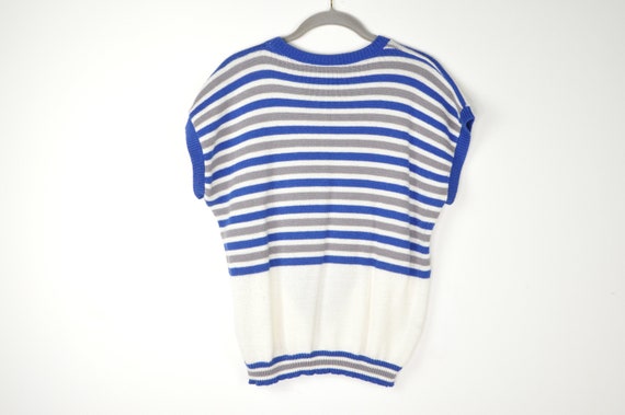 80s Striped  Sweater Vest - Medium | Striped Shor… - image 5