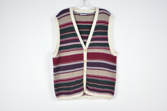 button up sweater vest