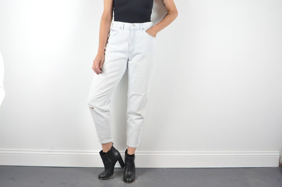 80s Bleached Chic Jeans - Small to Medium | High … - image 2