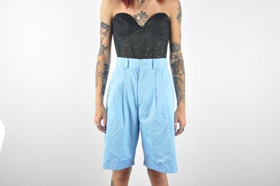 80s Blue High Rise Shorts - XSmall | Vintage Sky … - image 2