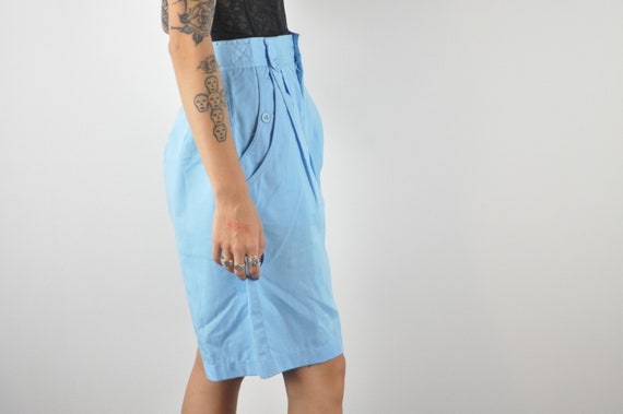 80s Blue High Rise Shorts - XSmall | Vintage Sky … - image 3