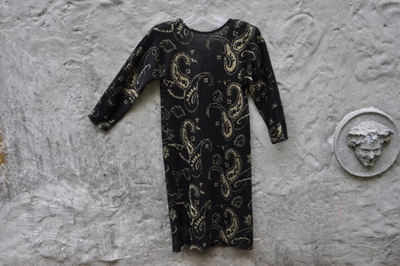 black and gold sweater dress 80s Paisley S swatches-italiana-layered-lace-mini-dress Minnie Mickey Mouse Inspired Size:7-8y or layered outerwear