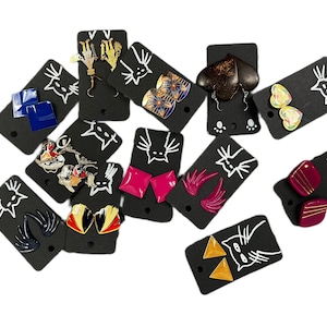 Vintage Earrings You Pick Colorful Fun 70s 80s 90s Y2K Curated Metal Enamel Dangle Retro Costume Jewelry