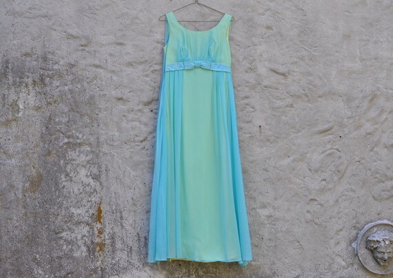 60s Chiffon Dress XS 0/2