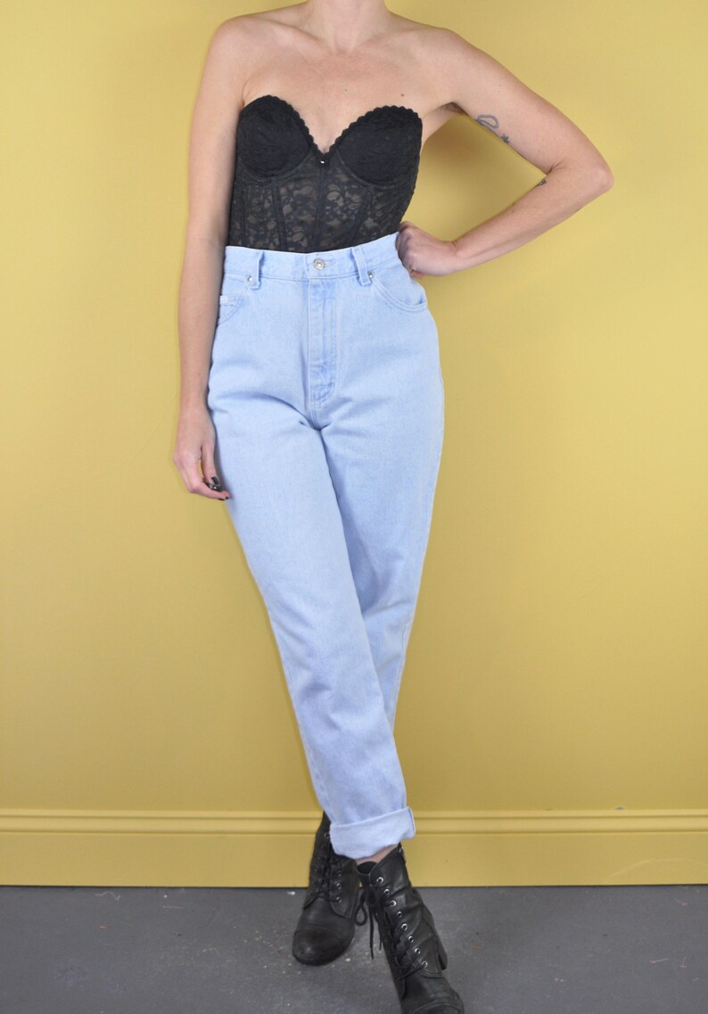 80s Lee Jeans 90s Lee High Rise Faded Jeans 90s Lees Faded Denim Medium Vintage Mom Jeans Ultra High Rise Jean 90s Denim
