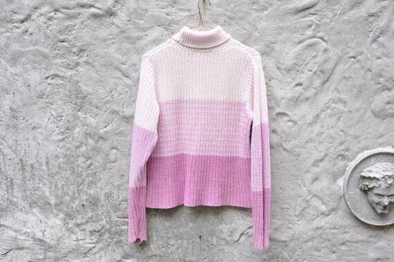 Y2K Pink Striped Sweater - Small | Vintage Stripe… - image 6