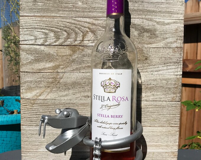 Rattle Snake Wine Bottle Holder Etsy