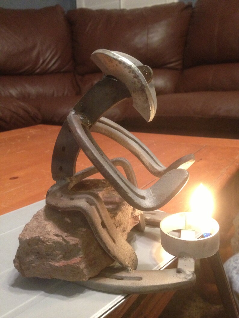 Horseshoe Cowboy or Cowgirlby the fire Etsy