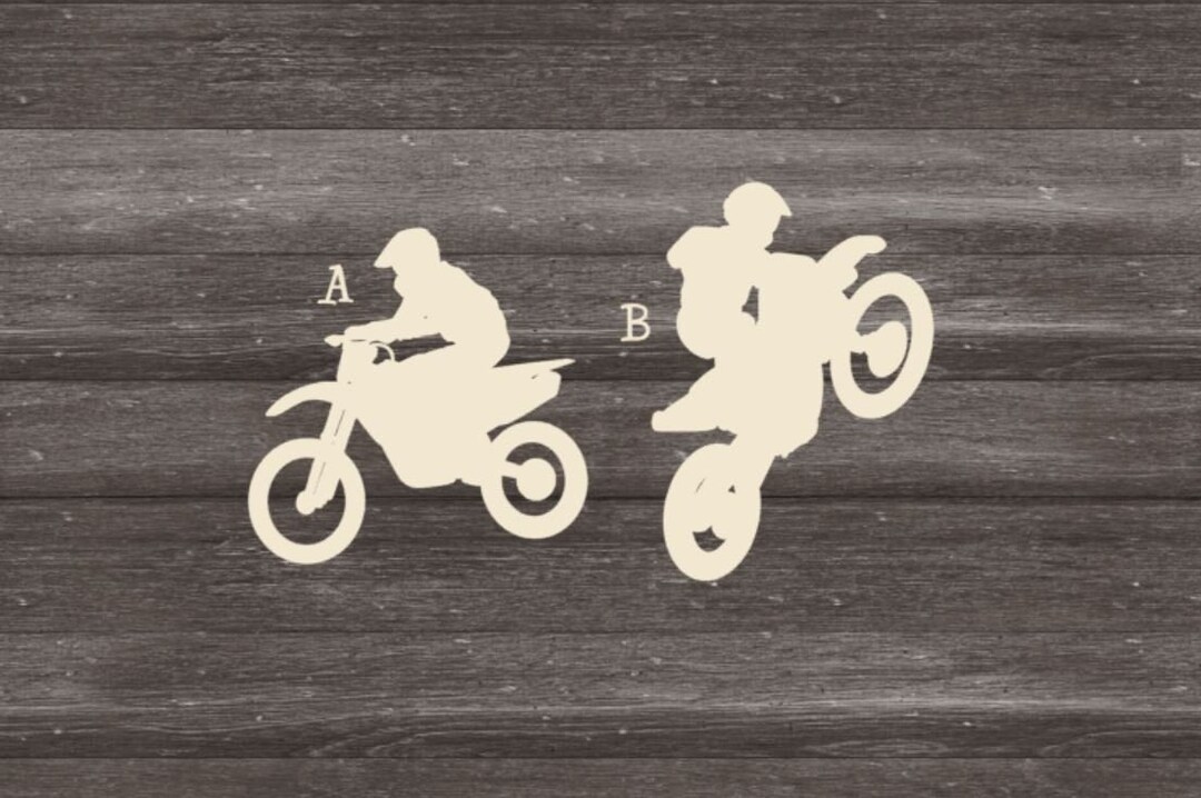 Laser Cut Unfinished DIY Motocross Blanks, Unfinished Wood Dirt Bike