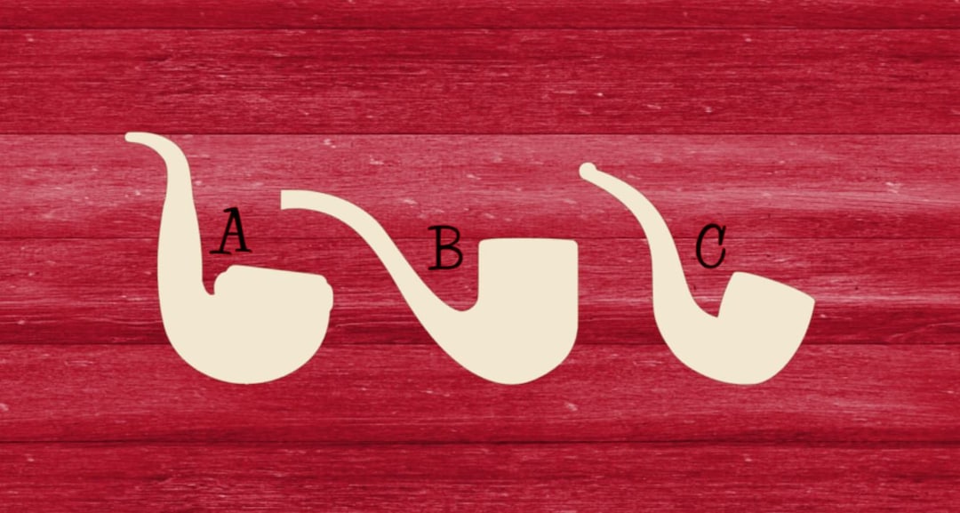 Laser Cut Unfinished DIY Wood Smoking Pipes Blanks, Unfinished Wood Tobacco Pipe Cut Out, Laser