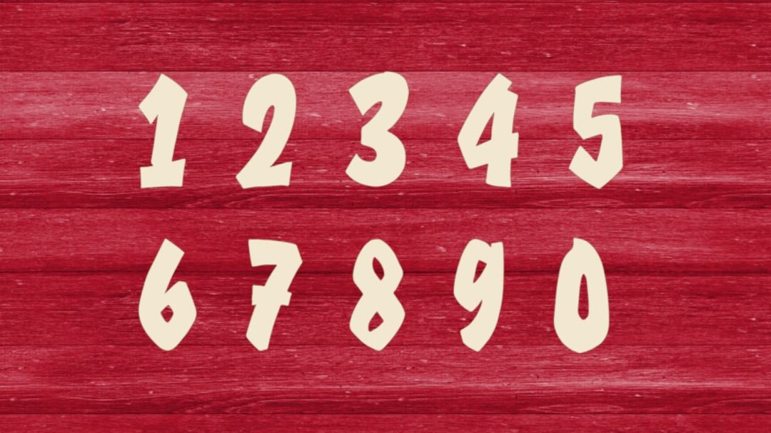 Wood Cutout Numbers DIY Wood Numbers Laser Cut Wood Etsy