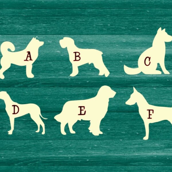 Dog Cut Out Wood Etsy
