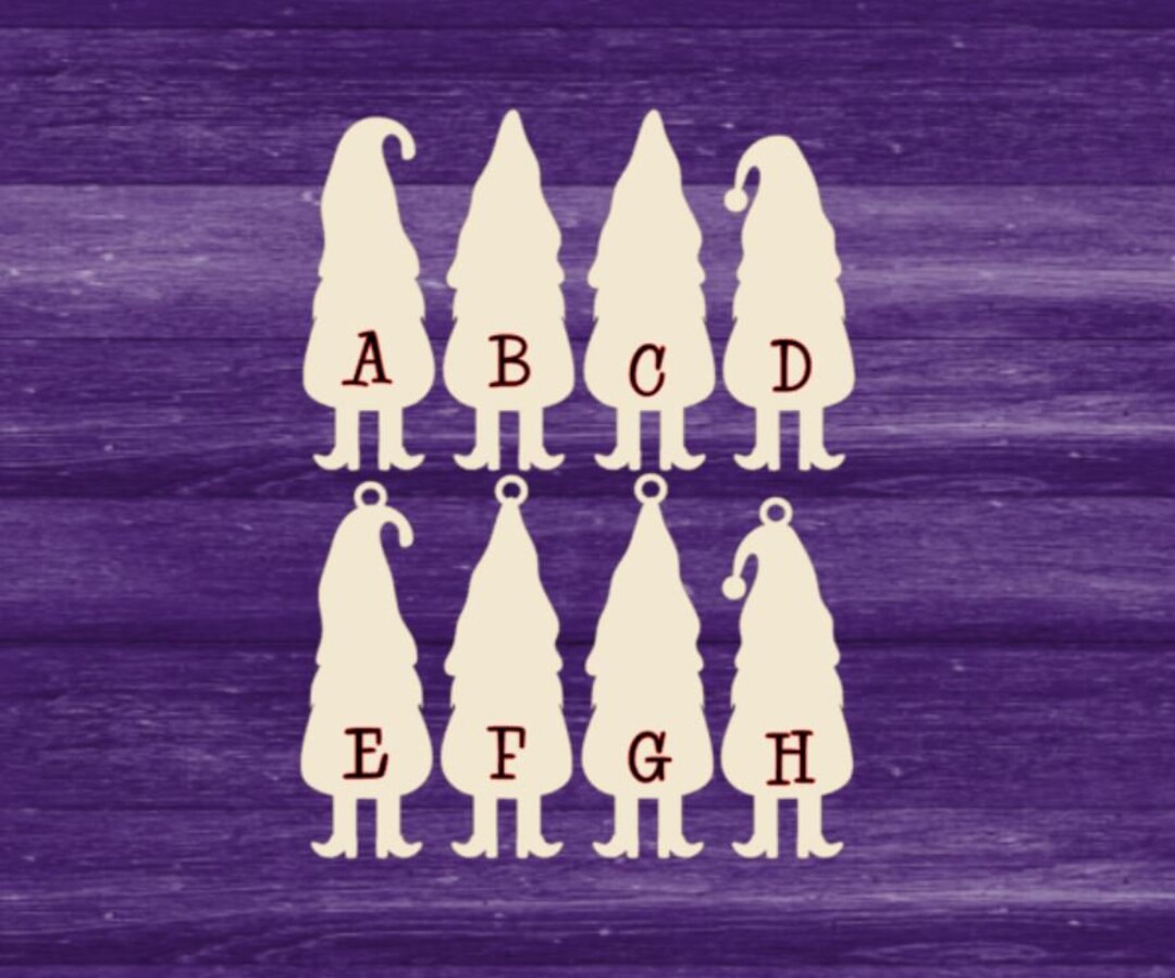 Laser Cut Unfinished DIY Christmas Gnome Blanks, Unfinished Wood Gnomes