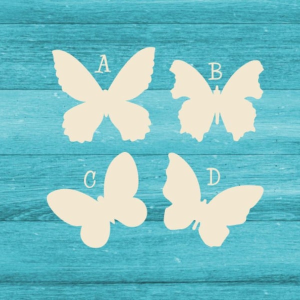 Laser cut unfinished DIY butterfly blanks, unfinished wood butterfly cut out, butterfly diy, wood butterfly decor, large butterfly shape