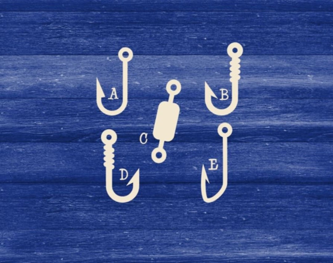 Laser Cut Unfinished DIY Fish Hook Blanks, Unfinished Wood Fish Hook