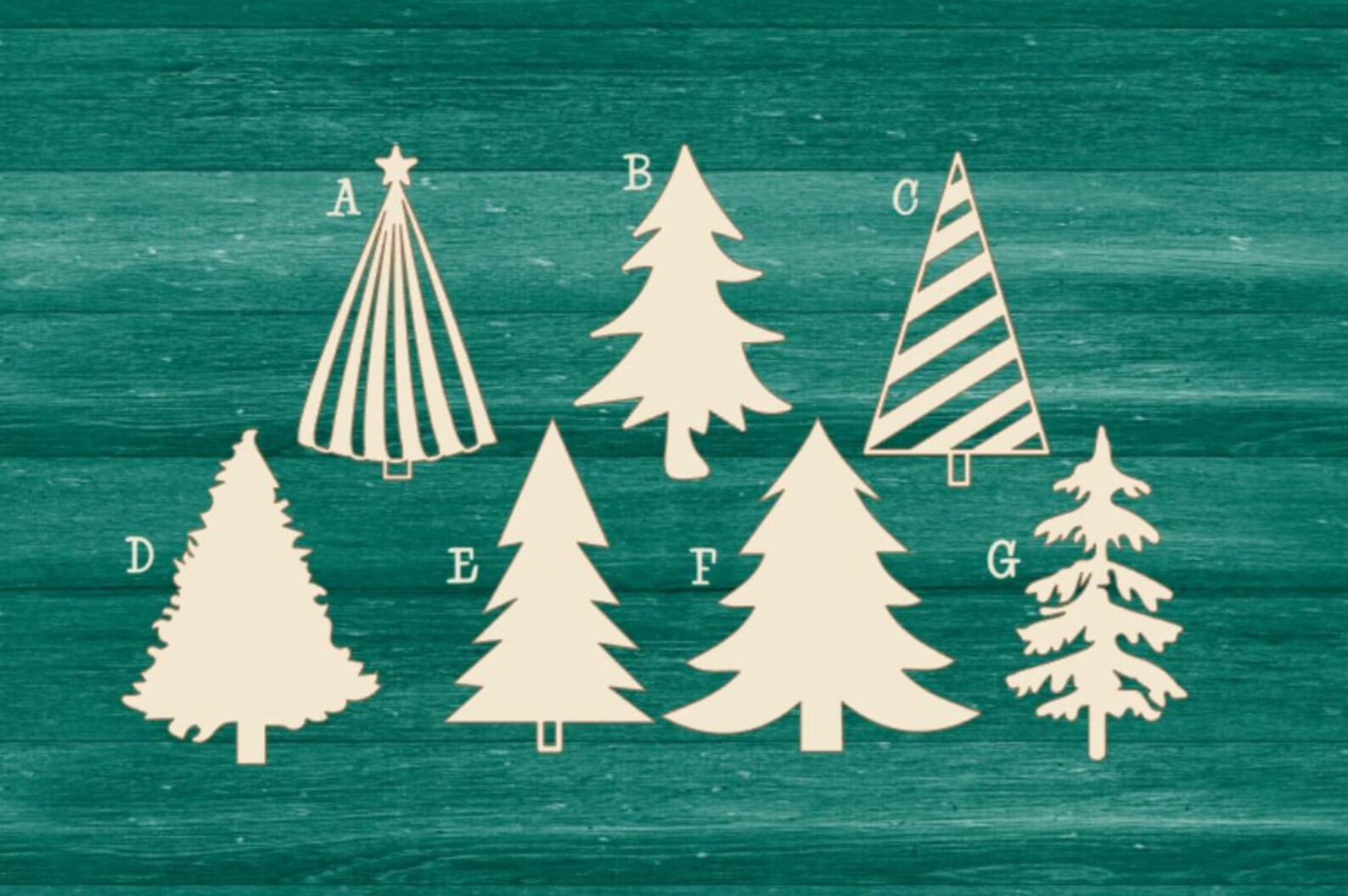 Laser Cut Unfinished DIY Christmas Trees Blanks Unfinished Etsy