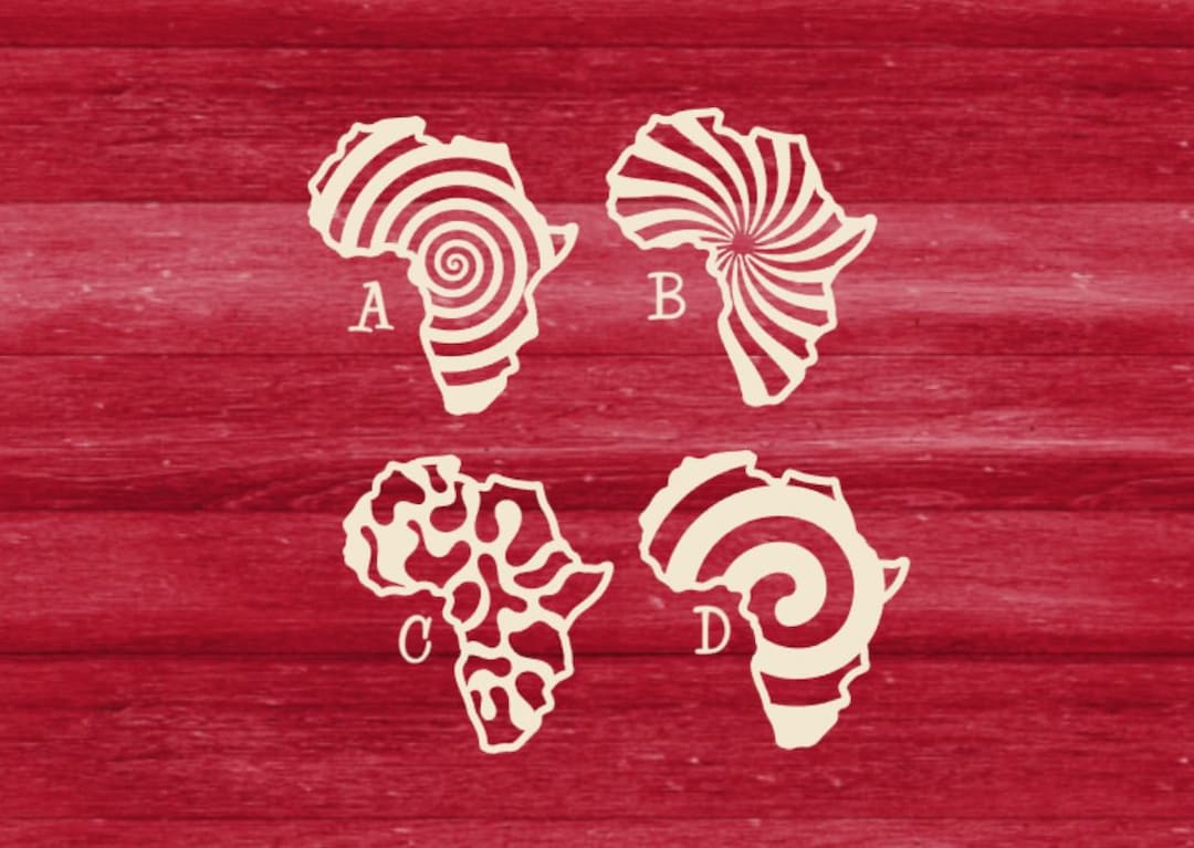 Laser Cut Unfinished DIY Africa Blanks, Unfinished Wood Africa Cut Out