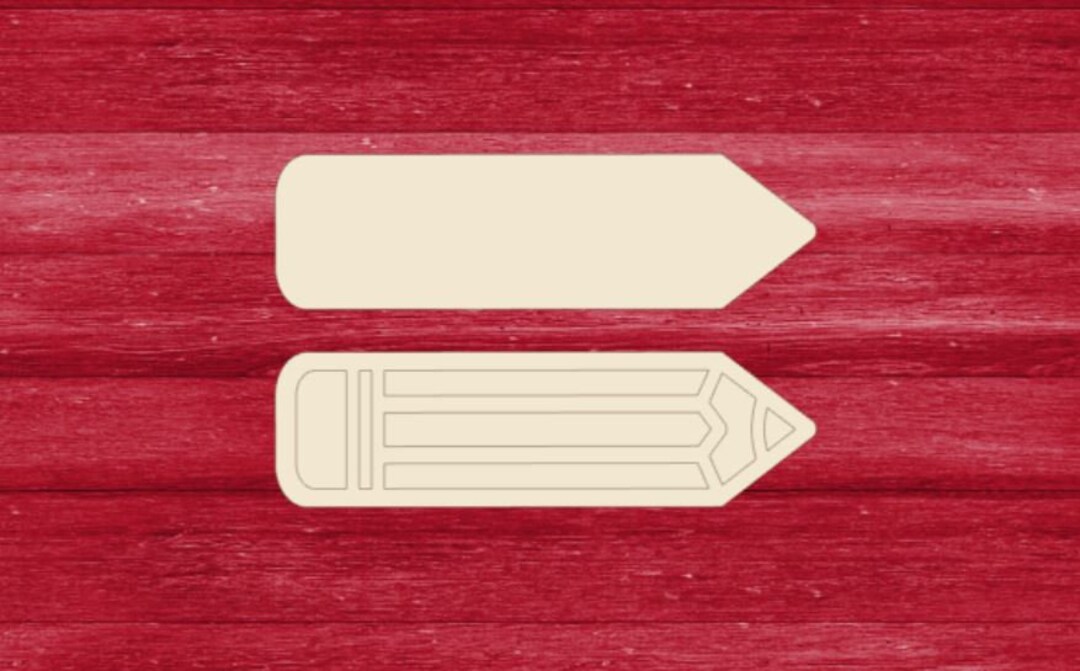 Laser Cut Unfinished DIY Pencil Blanks, Unfinished Wood Pencil Cut Out