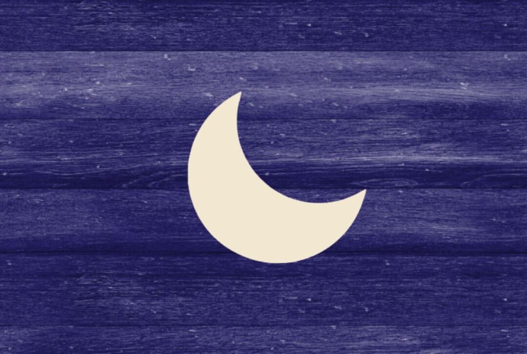 Laser Cut Unfinished DIY Crescent Moon Shape Wood Crescent Etsy