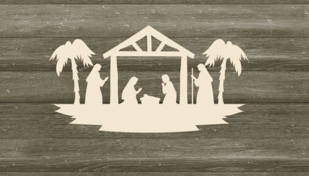 Laser Cut 4 30 Nativity Scene, Unfinished Wood Nativity Cut Out