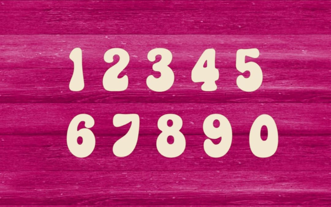 Wood Cutout Numbers, DIY Wood Numbers, Laser Cut Wood Numbers