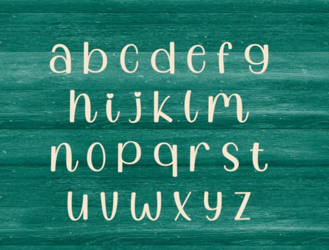 Wood Cutout Lowercase Letters, DIY Wood Letters, Laser Cut Wood