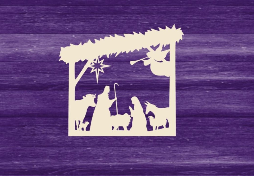 Laser Cut 4 30 Nativity Scene, Unfinished Wood Nativity Cut Out