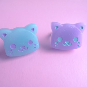 Fioletowy pierścionek Kawaii Kitty