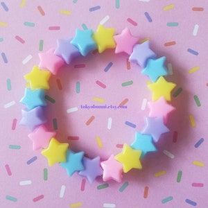 Pastel Rainbow Star Bracelet