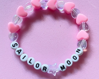 Braccialetti con scritte di Sailor Moon