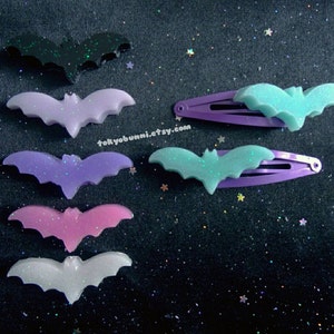 Pastel Bat Hair Clips- Pick your color!