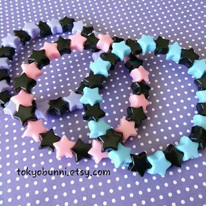 Star Bead Pastel Goth Bracelet