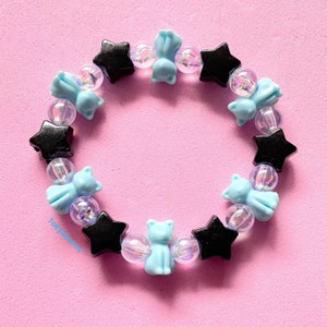 Blue Cats Black Star Bracelet