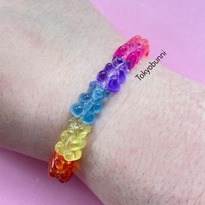 Gummy Bear Rainbow Candy Bracelet Kawaii Jewelry