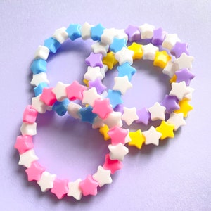 Star Bead Pastel Fairy Kei Bracelet