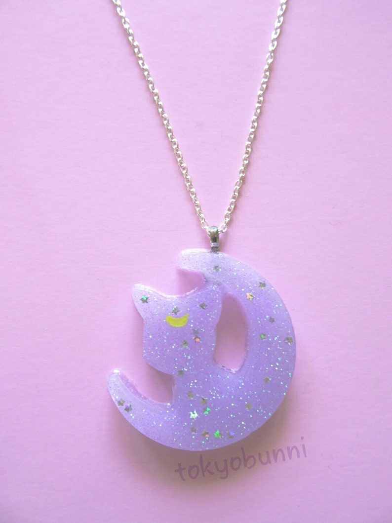 Diana Sailor Moon Cat Necklace Etsy