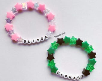 Wicked Bead Bracelet Glinda Elphaba Broadway Musical Jewelry