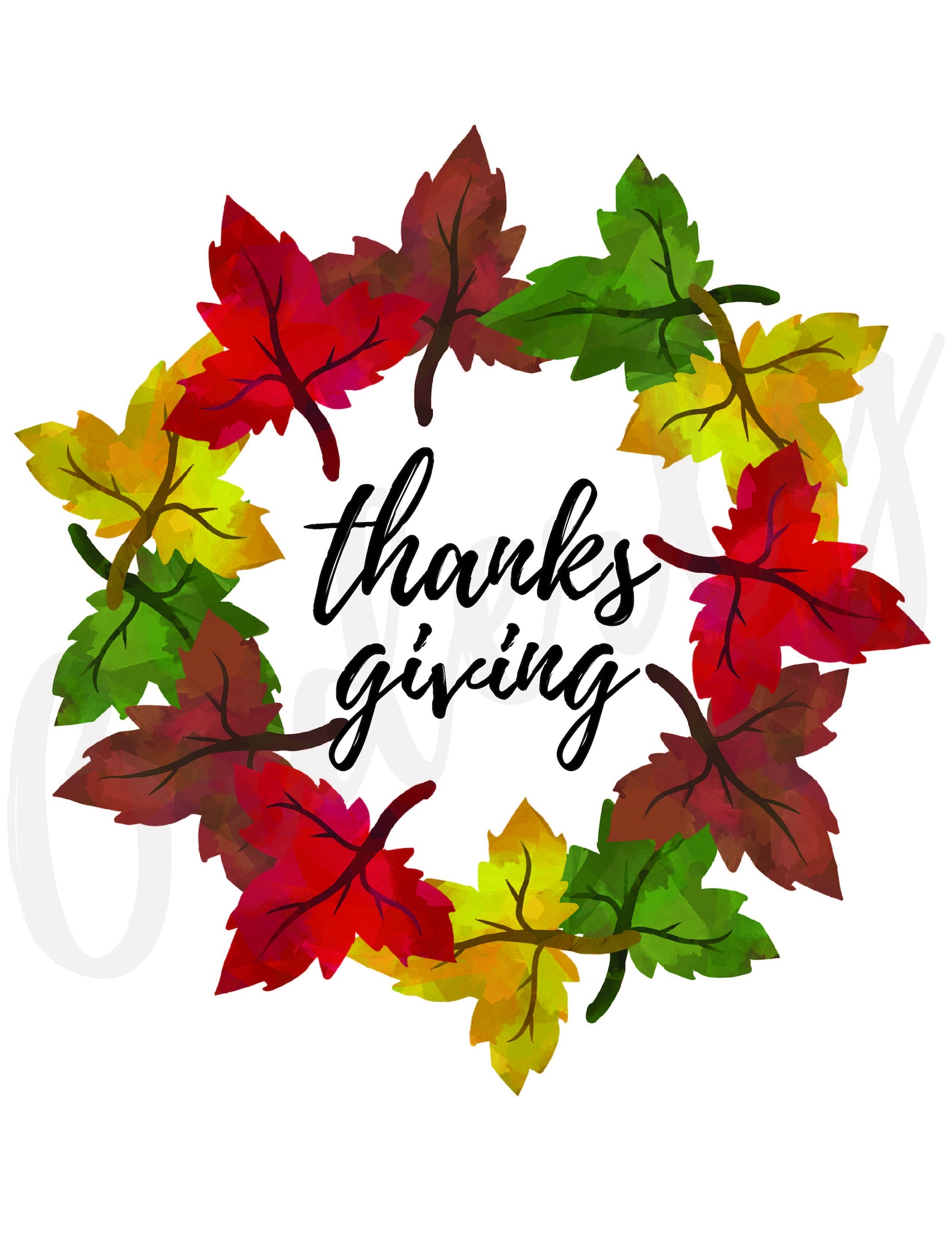 Thanksgiving decorations to print